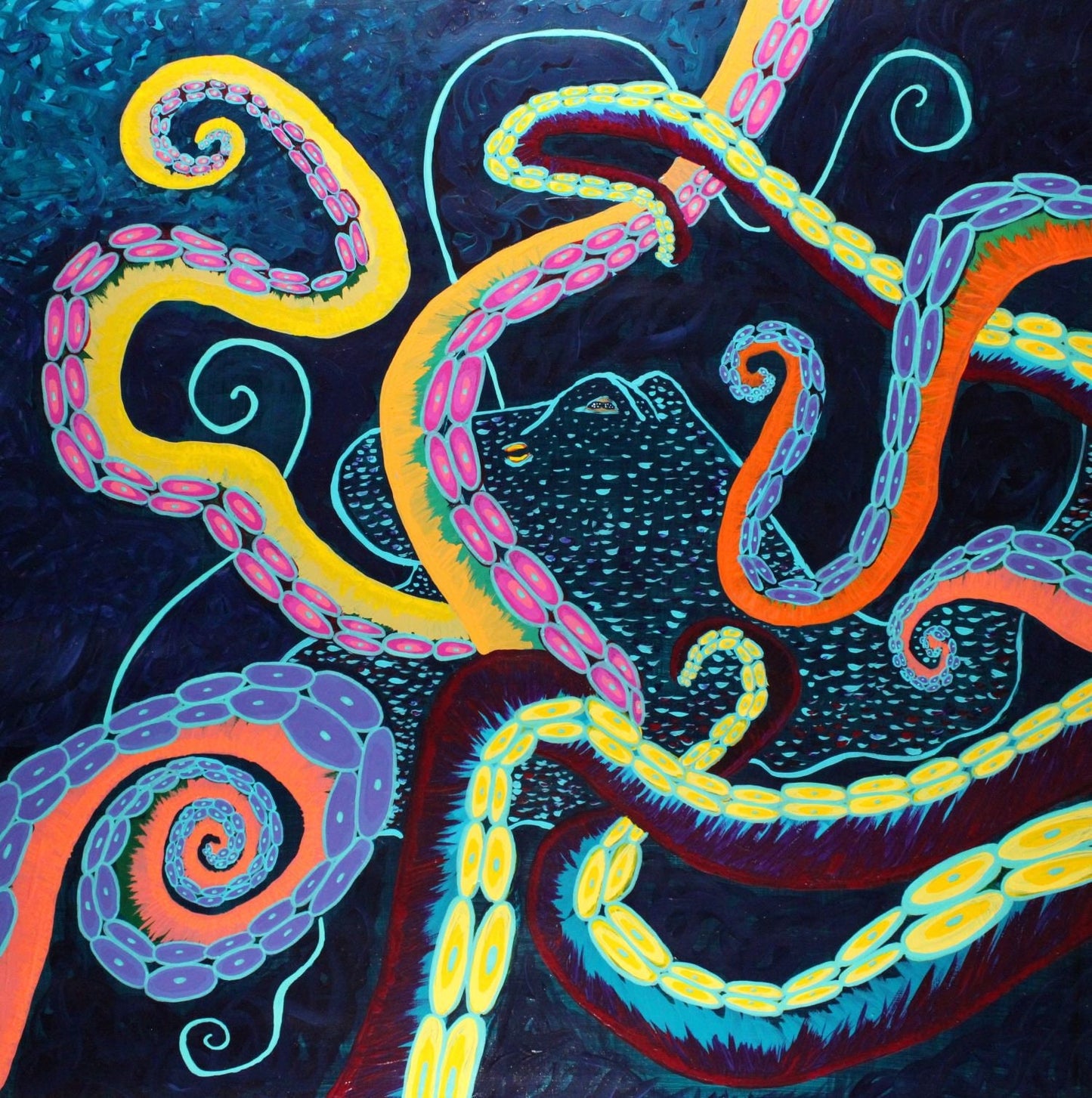 Giant Pacific Octopus | Archival Art Print | Painting by KaylaSophiaArt