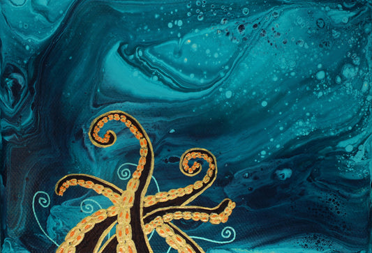 Octopus Tentacles | Archival Art Print | Painting by Kayla Sophia Art