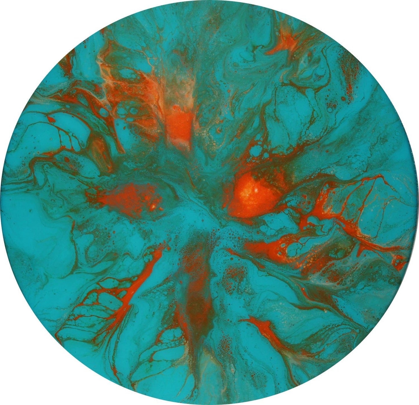 Abstract Orange Tentacles | Archival Art Print | Painting by Kayla Sophia Art